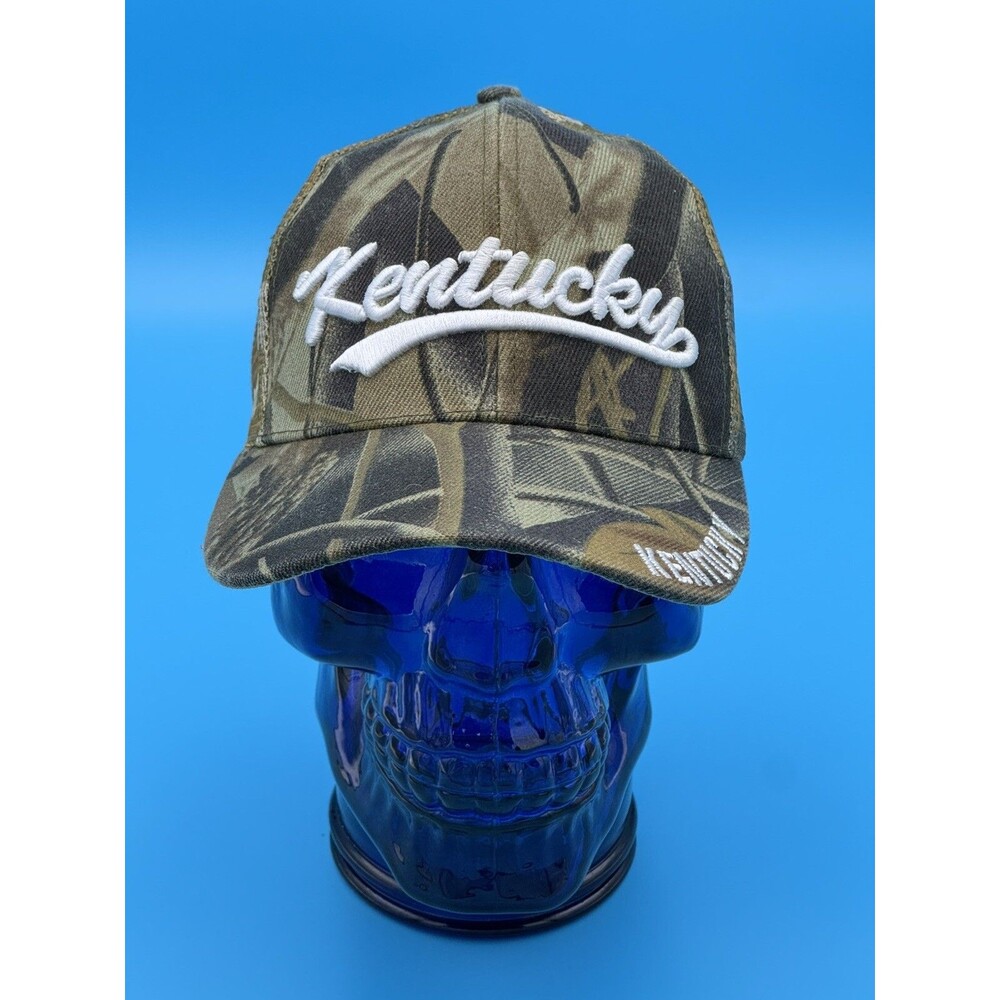 Kentucky Hat Camo Hunting Trucker Style Cap SnapBack.
